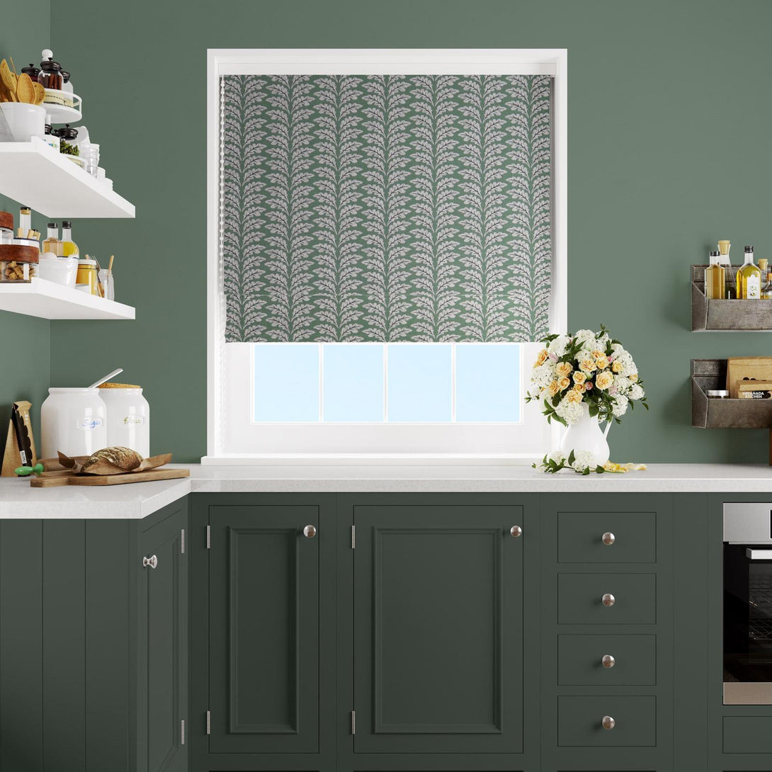 Woodcote Forest Made To Measure Roman Blind -  - Ideal Textiles