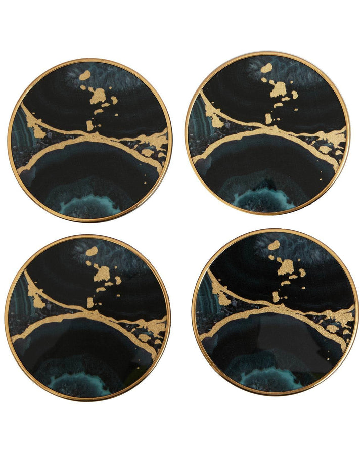Set of 4 Soraya Coasters in Holder - Ideal