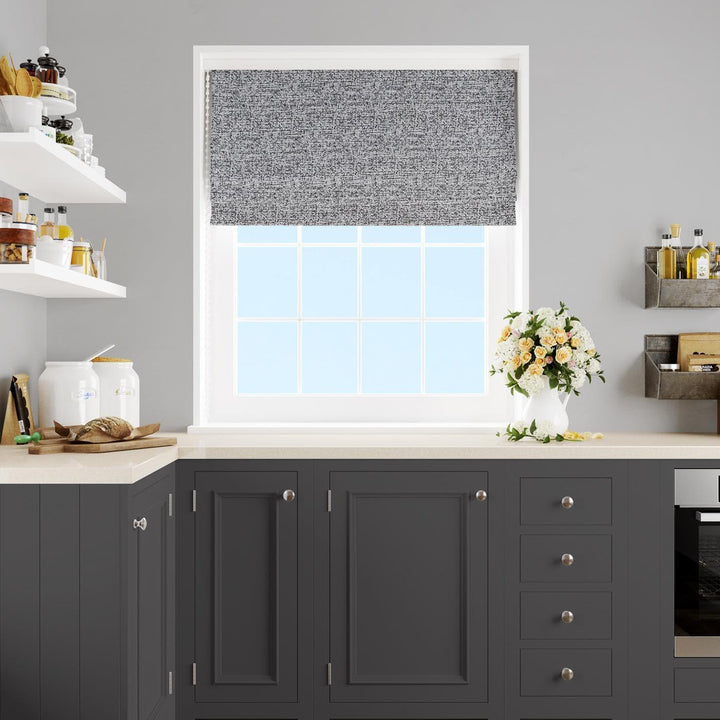Romany Charcoal Made To Measure Roman Blind -  - Ideal Textiles