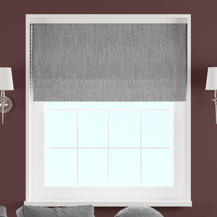 Sanday Silver Made to Measure Roman Blind -  - Ideal Textiles