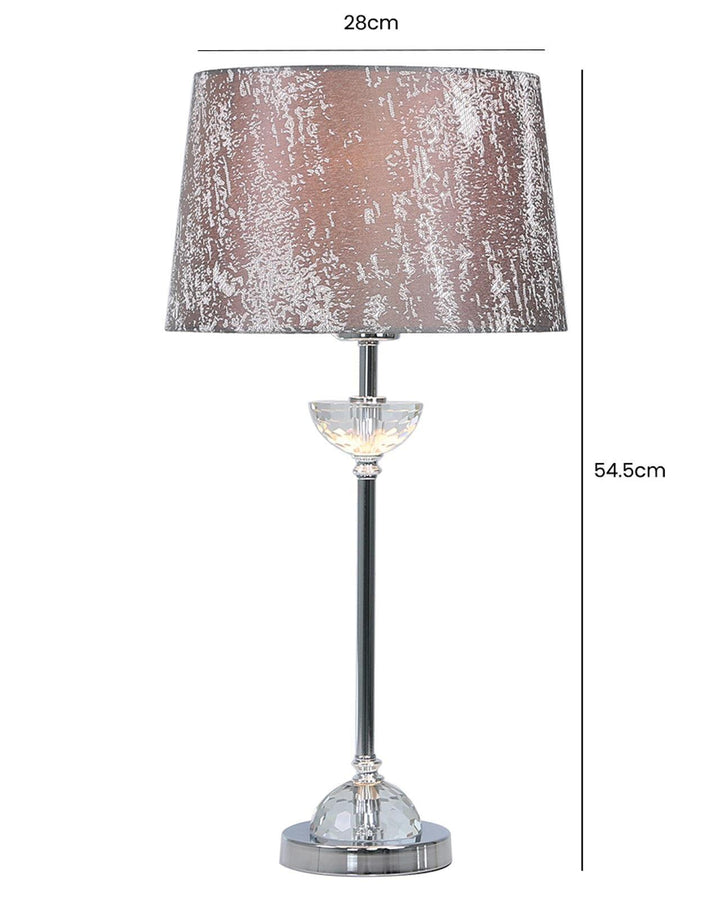 Half Moon Glass Table Lamp - Ideal