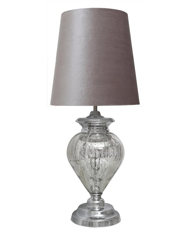 Pearl Chrome Glass Statement Table Lamp - Ideal