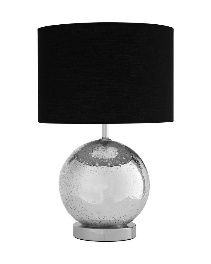 Fort Chrome and Black Fabric Table Lamp - Ideal