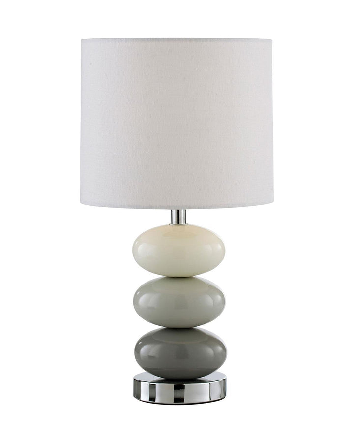 Esme Table Lamp Grey Ceramic - Ideal