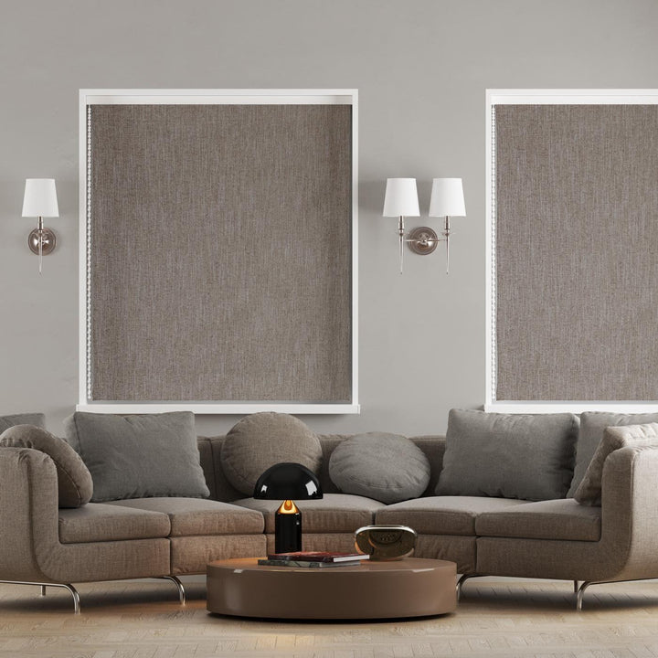 Sanday Mocha Made to Measure Roman Blind -  - Ideal Textiles