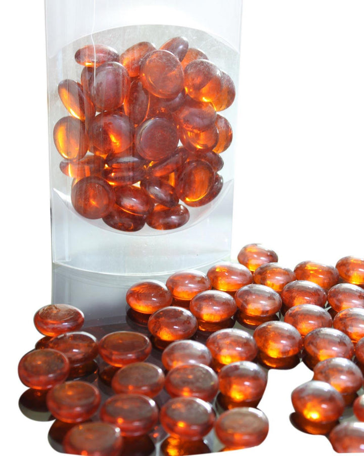 Orange Decorative Glass Beads - Ideal