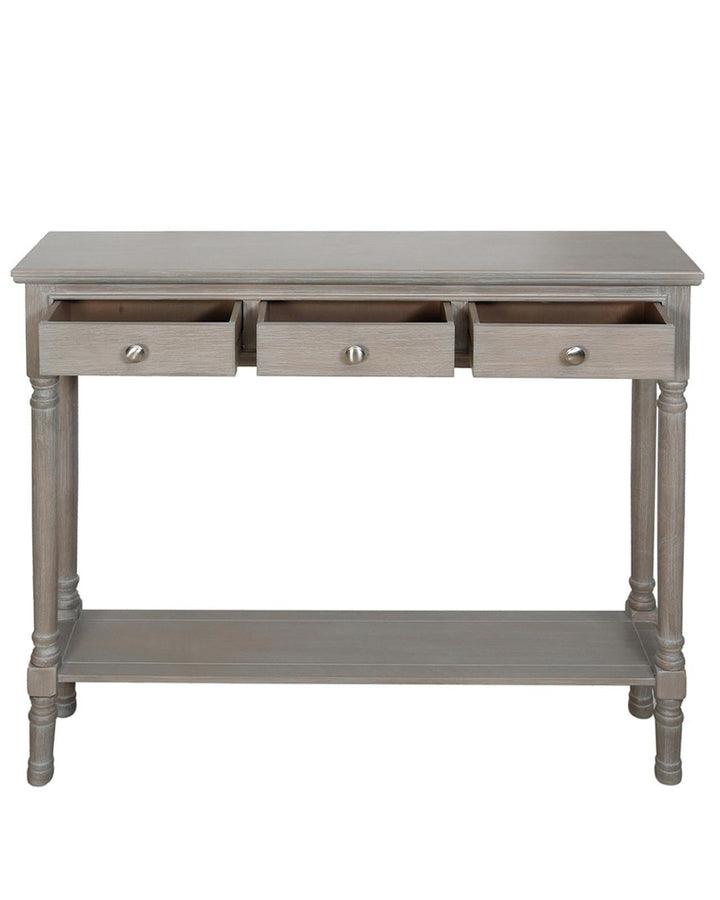 Braemar Taupe Wood Console Table - Ideal