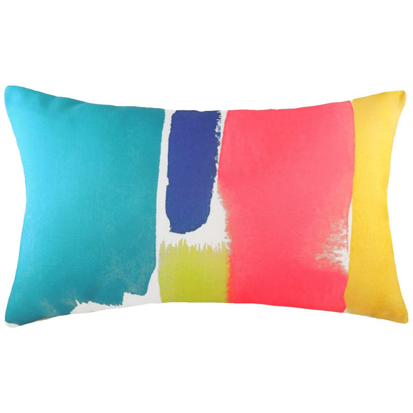 Aquarelle Abstract Multicolour Cushion Covers 12" x 20" -  - Ideal Textiles