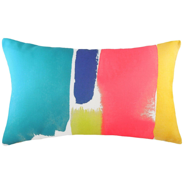 Aquarelle Abstract Multicolour Cushion Covers 12" x 20" -  - Ideal Textiles