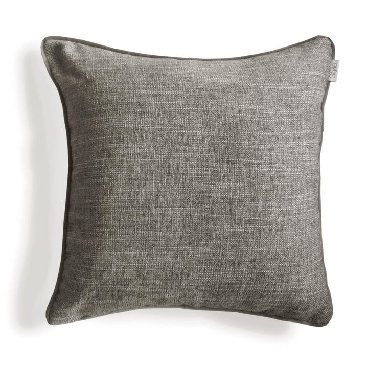 Polaris Metallic Sparkle Woven Cushions Ash 17'' x 17'' - Cushion Cover Only - Ideal Textiles