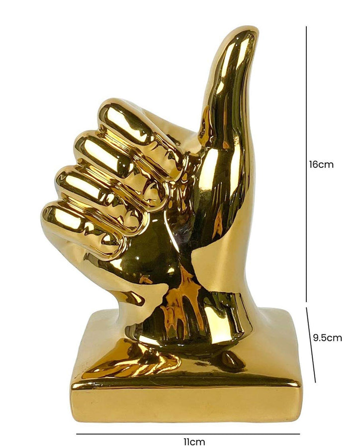 Gold Thumbs Up Ornament - Ideal