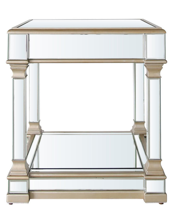 Hampton Mirrored Side Table - Ideal