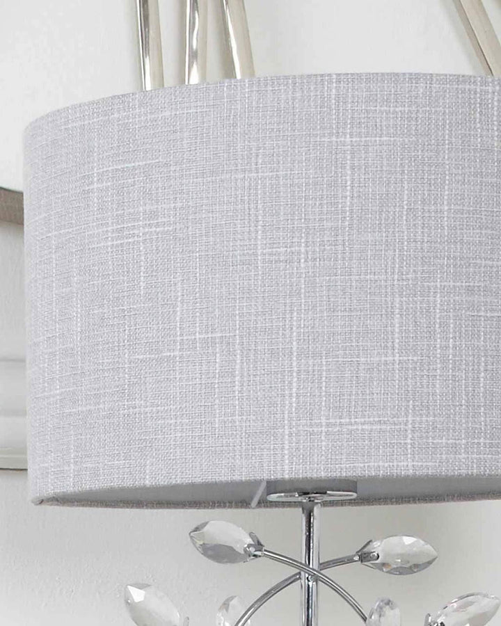 Arwen Grey Crystal Gem Table Lamp - Ideal