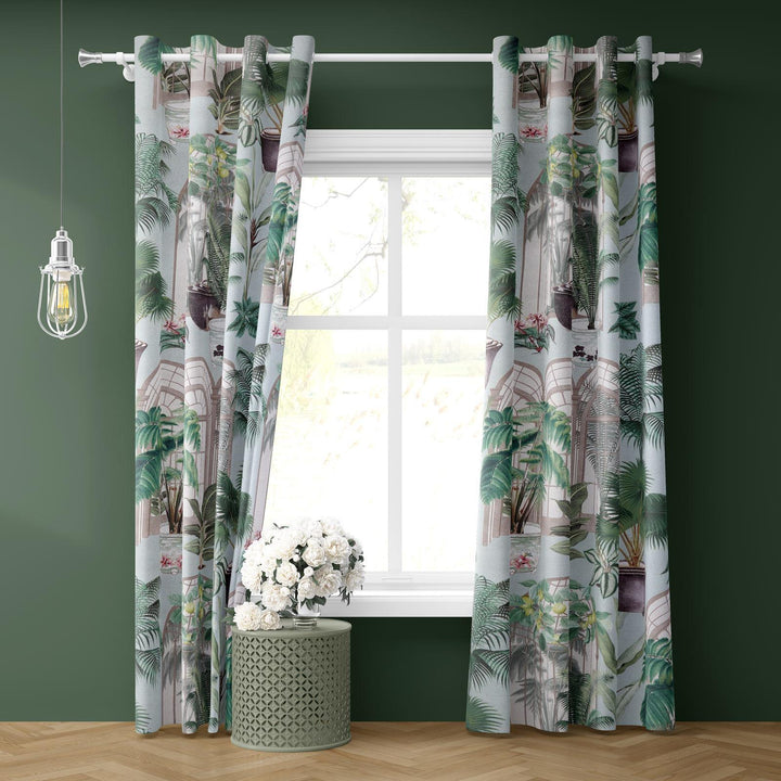 Victorian Glasshouse Mist Made To Measure Curtains -  - Ideal Textiles