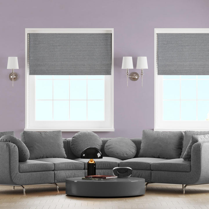Andros Silver Made To Measure Roman Blind -  - Ideal Textiles
