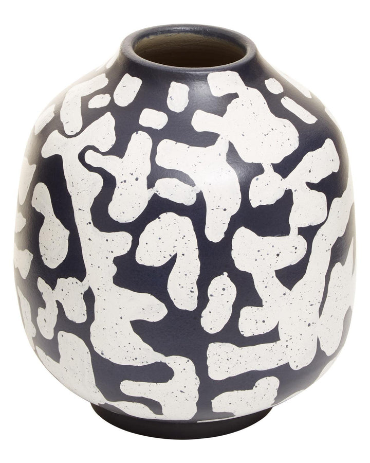 Azul Abstract Earthenware Vase - Ideal