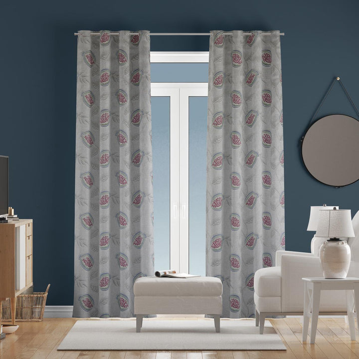 Fiori Delft Made To Measure Curtains -  - Ideal Textiles