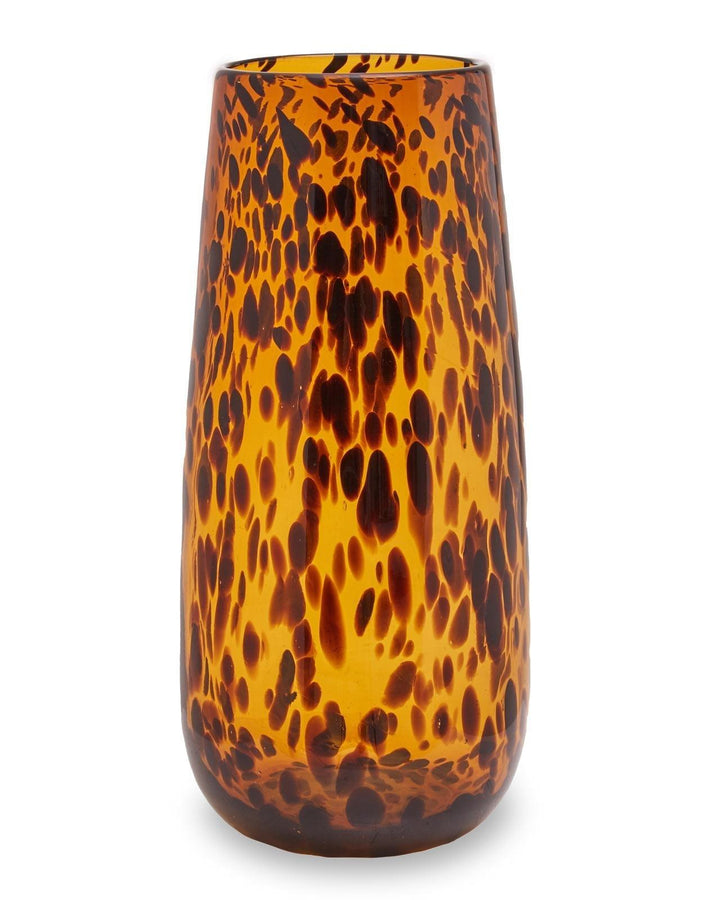 Zoey Tall Tortoiseshell Glass Vase - Ideal
