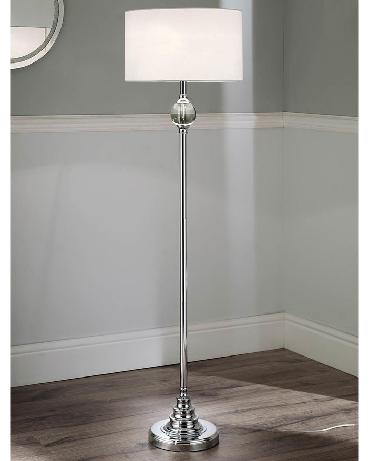 White Crystal Layla Floor Lamp - Ideal
