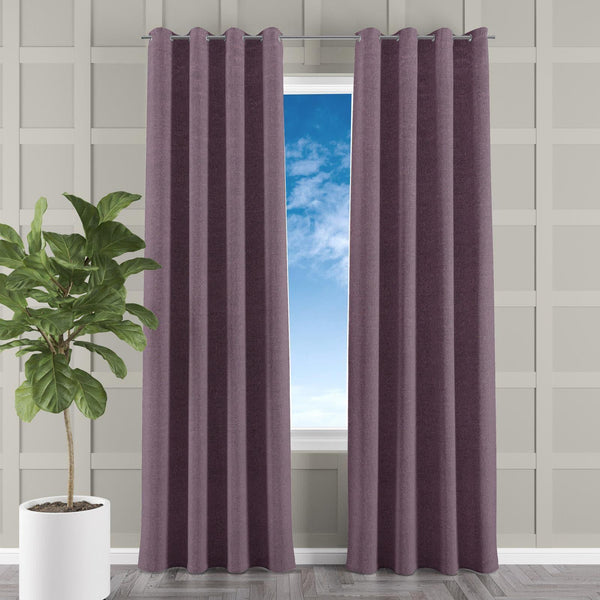 Dharana Plum Made To Measure Curtains -  - Ideal Textiles