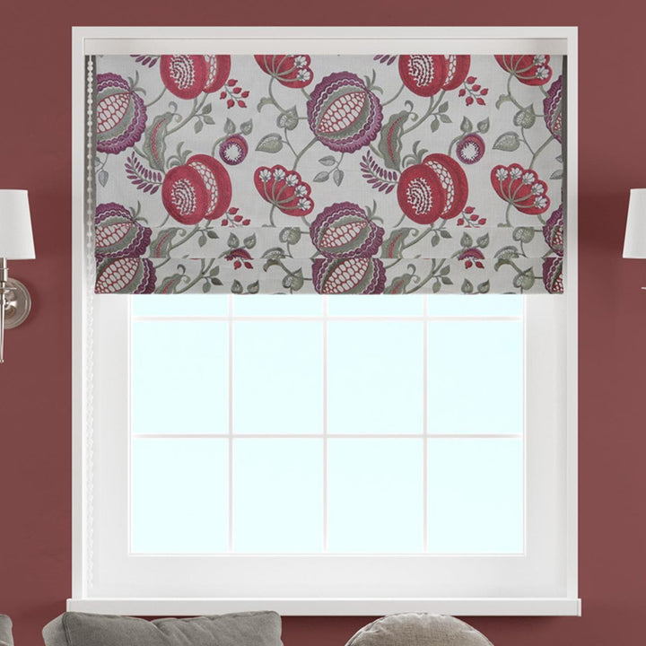 Figs & Strawberrys Ruby Made To Measure Roman Blind -  - Ideal Textiles