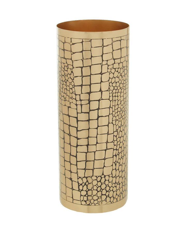 Roslin Gold Croc Large Vase - Ideal
