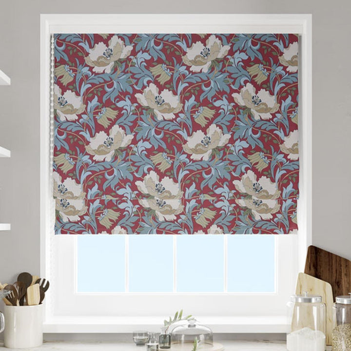 Art Deco Cherry Made To Measure Roman Blind -  - Ideal Textiles