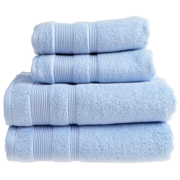 Luxury Zero Twist Egyptian Cotton Towel Baby Blue - Hand Towel - Ideal Textiles