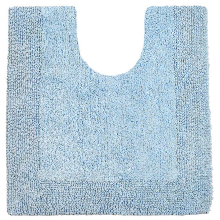 Elegance 100% Cotton Pedestal Mat Baby Blue -  - Ideal Textiles