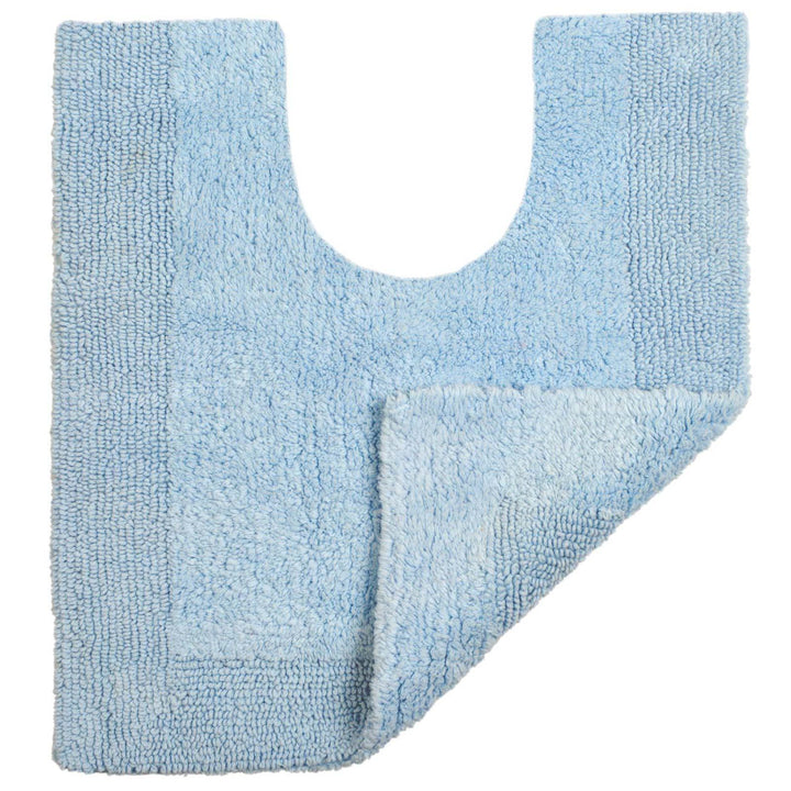 Elegance 100% Cotton Pedestal Mat Baby Blue -  - Ideal Textiles