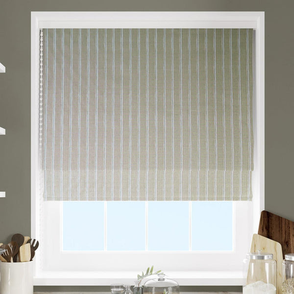 Rowing Stripe Willow Made To Measure Roman Blind Blinds iLiv   