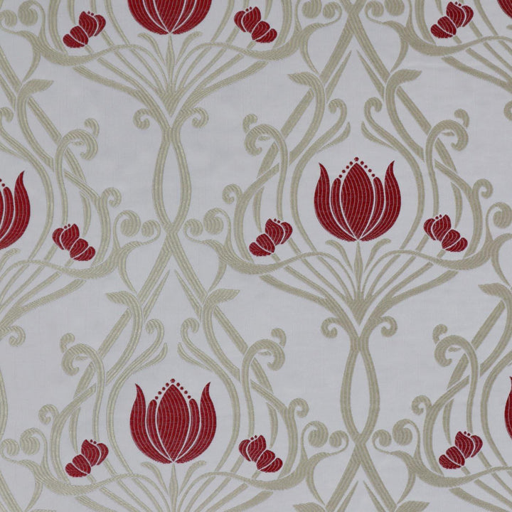 FABRIC SAMPLE - Lalique Ruby Woven Jacquard -  - Ideal Textiles