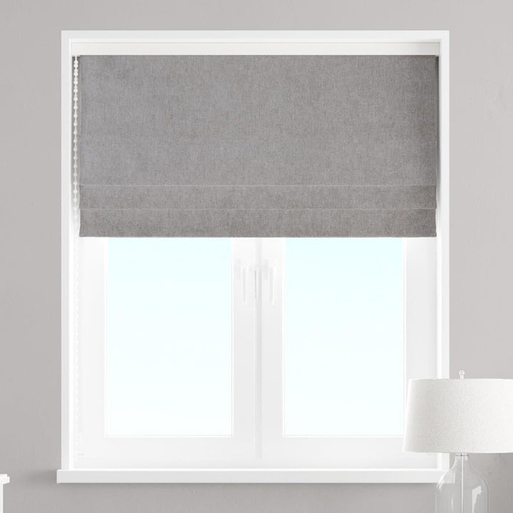 Savoy Taupe Made To Measure Roman Blind -  - Ideal Textiles