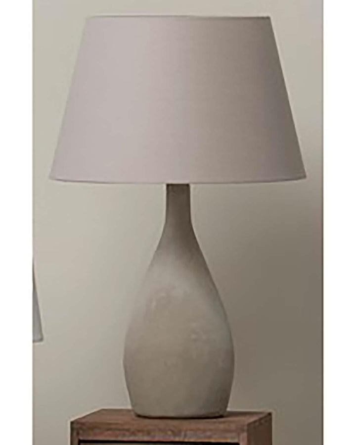 Iver Table Lamp - Grey Shade - Grey - Ideal