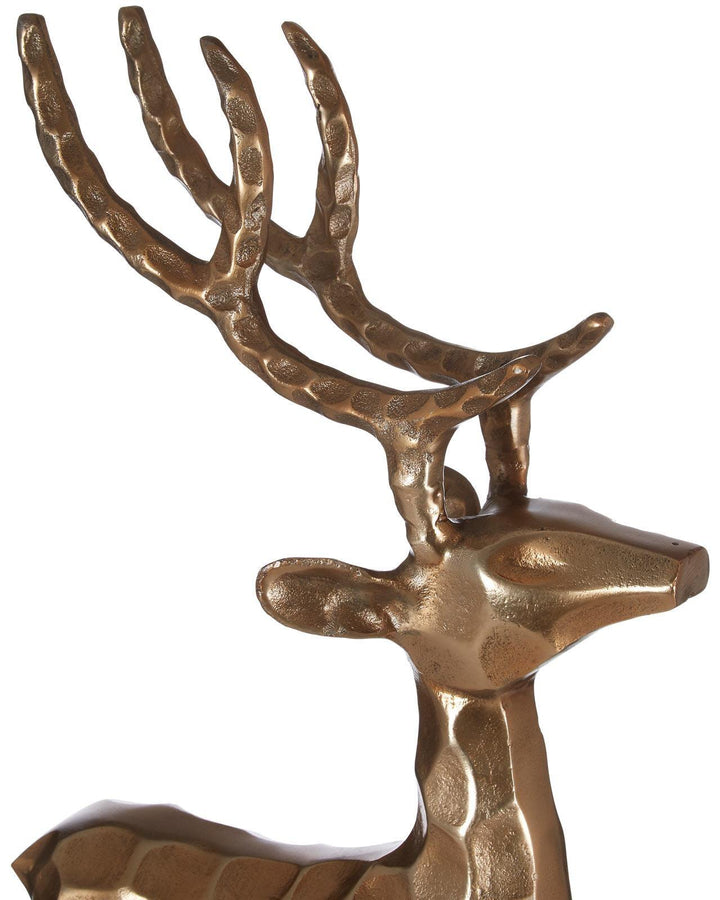 Hammered Gold Stag Ornament - Ideal