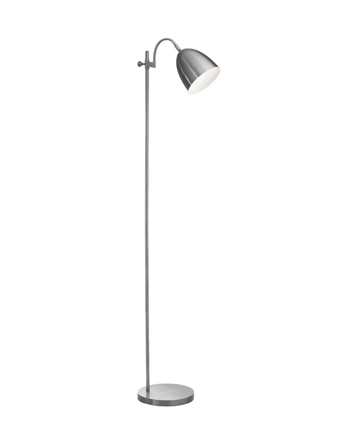 Seb Floor Lamp Brushed Chrome - Chrome Shade - Ideal