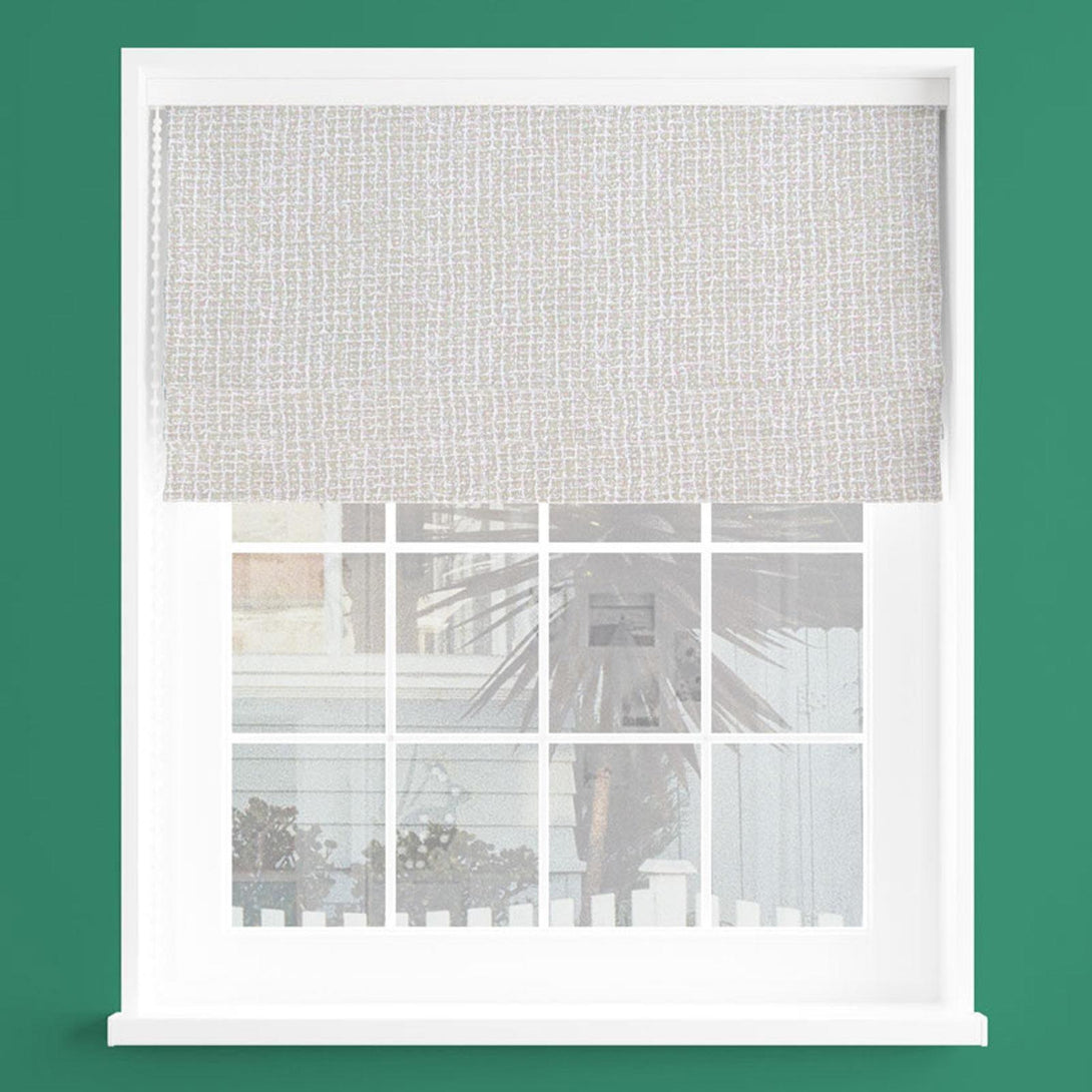 Tulsa Biscuit Made To Measure Roman Blind -  - Ideal Textiles