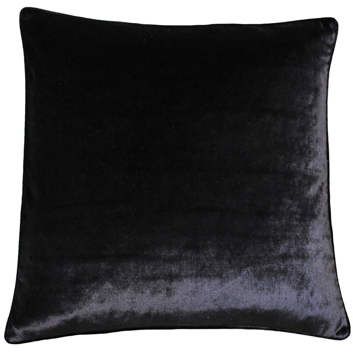 Luxe Velvet Plush Black Cushion Covers 22'' x 22'' -  - Ideal Textiles
