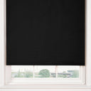 Plain Thermal Blackout Roller Blind Black Roller Blind Alan Symonds 60cm width x 165cm drop  
