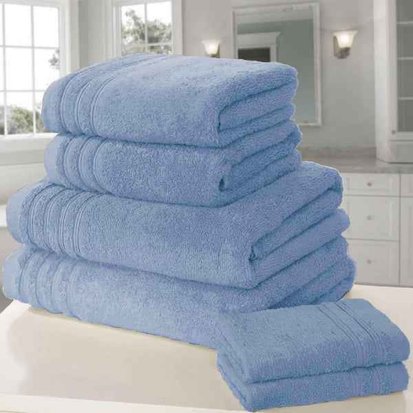 So Soft Blue 6 Piece Towel Bale Set -  - Ideal Textiles