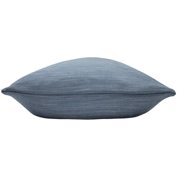 Dalton Textured Slub Bluestone Filled Cushions 17'' x 17'' -  - Ideal Textiles