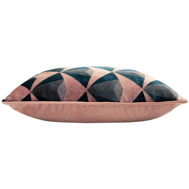 Leveque Art Deco Geometric Blush & Navy Cushion Covers 20'' x 20'' -  - Ideal Textiles