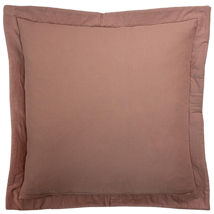 Palmeria Embroidered Velvet Blush Pink Cushion Covers 24'' x 24'' -  - Ideal Textiles