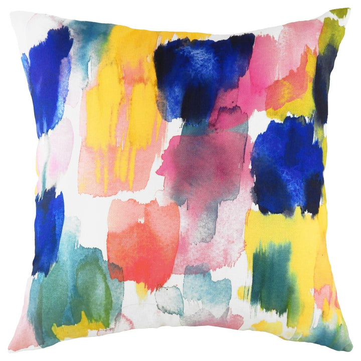 Aquarelle Brushstrokes Abstract Multicolour Cushion Covers 17'' x 17'' -  - Ideal Textiles