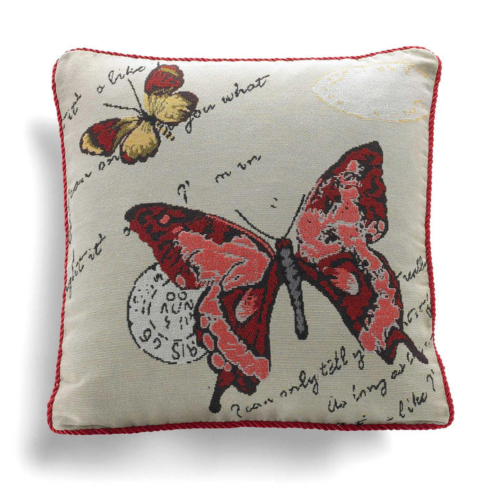 Butterfly Woven Tapestry Cushion Cover 18" x 18" -  - Ideal Textiles