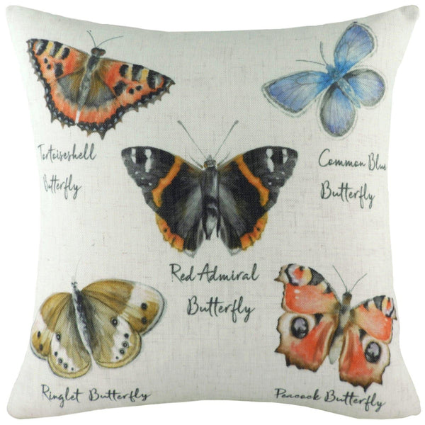 Species Butterfly Watercolour Print Cushion Covers 17'' x 17'' -  - Ideal Textiles