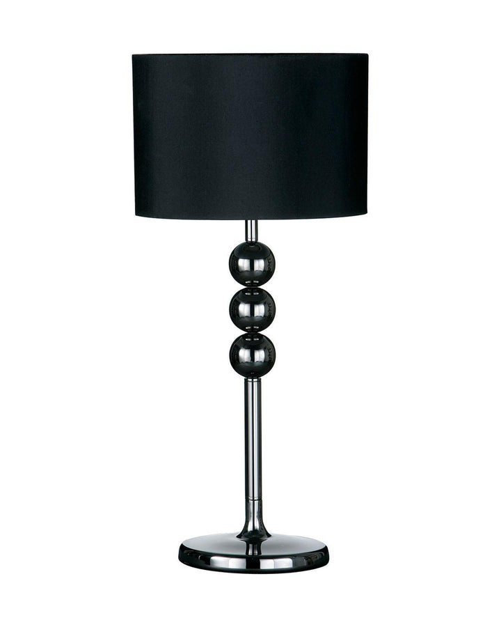 Gunmetal And Black Feature Table Lamp - Ideal