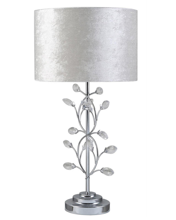 Arwen Ivory Crystal Gem Table Lamp - Ideal