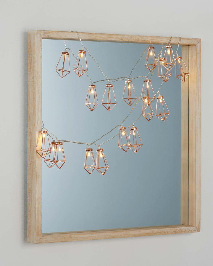 Rose Gold Diamond Cage String Lights - Ideal