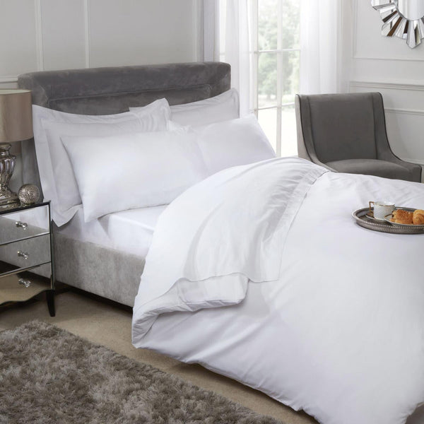 Egyptian Cotton 200 Thread Count White Duvet Cover - Ideal